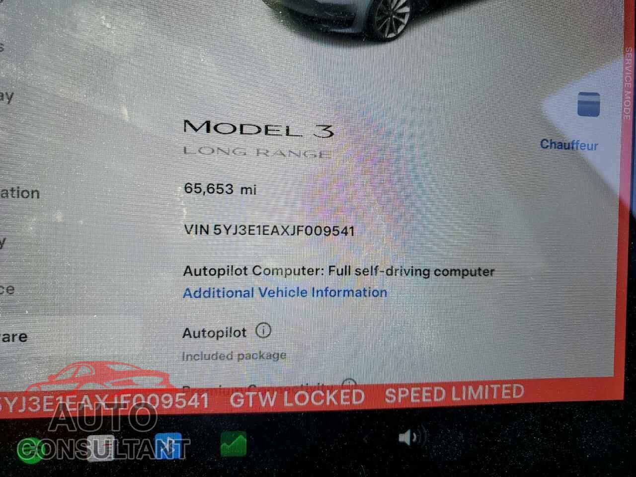 TESLA MODEL 3 2018 - 5YJ3E1EAXJF009541