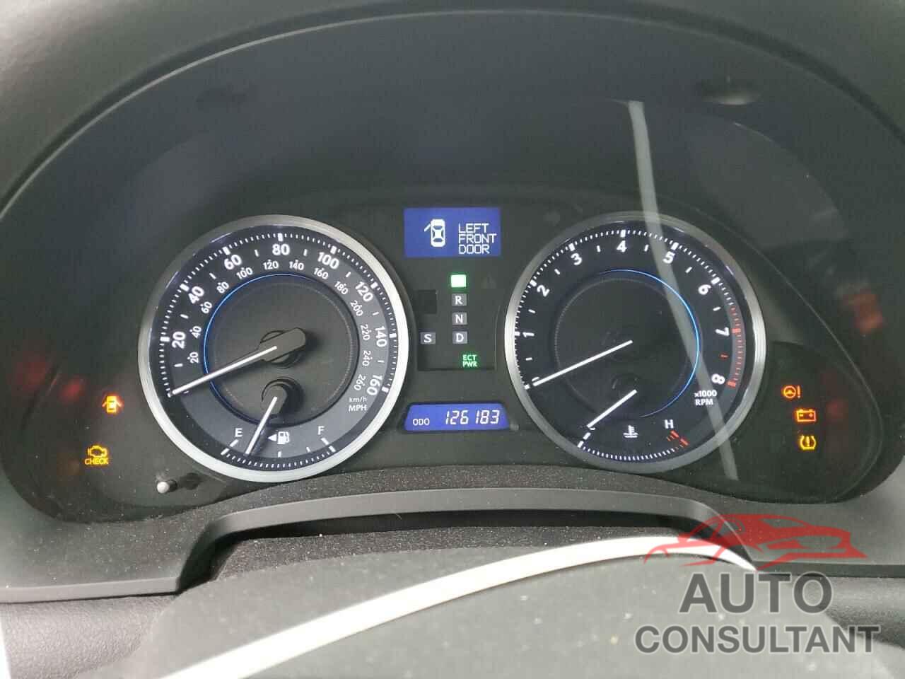 LEXUS IS 2012 - JTHCF5C25C5055684