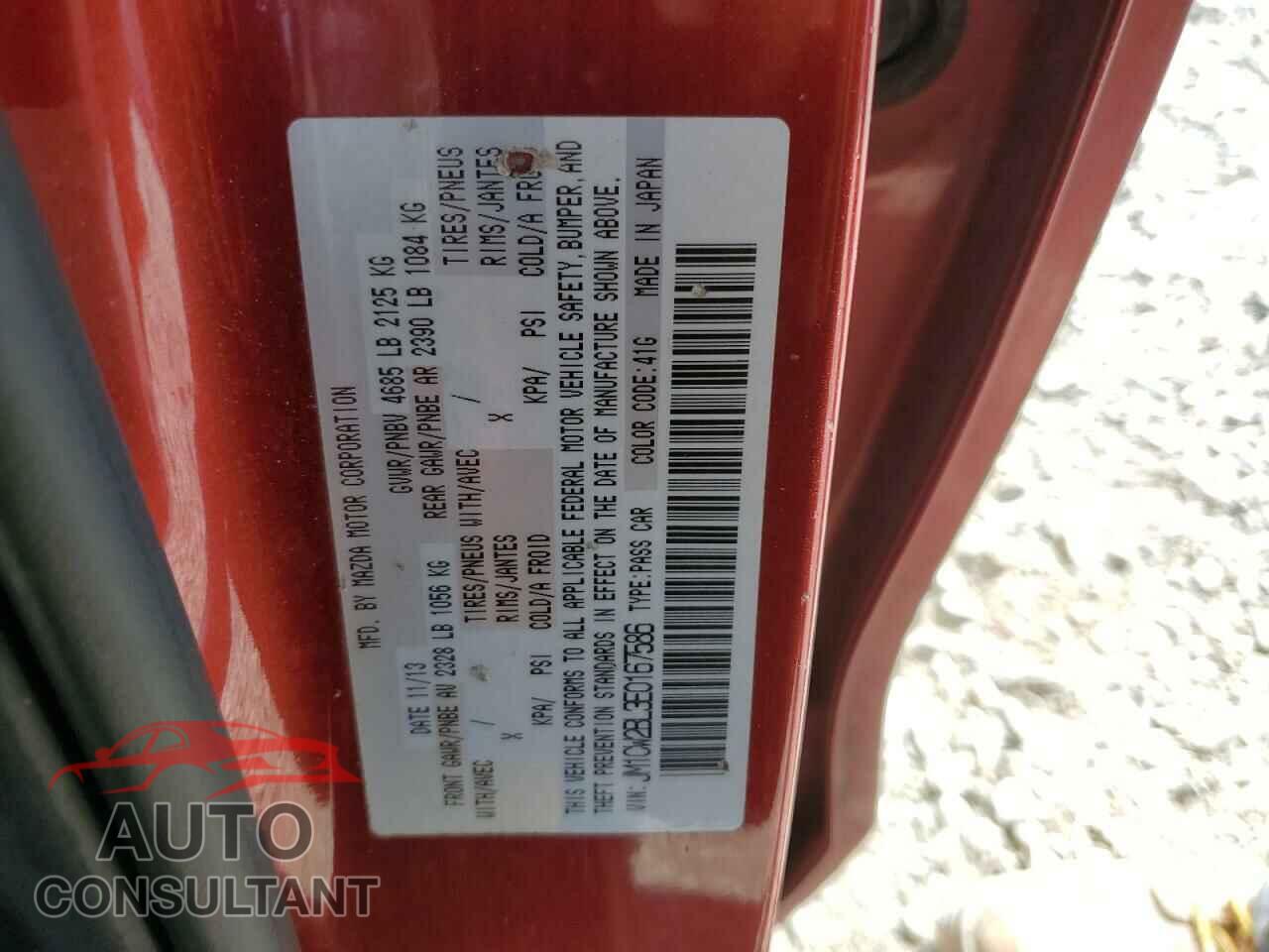 MAZDA 5 2014 - JM1CW2BL3E0167586