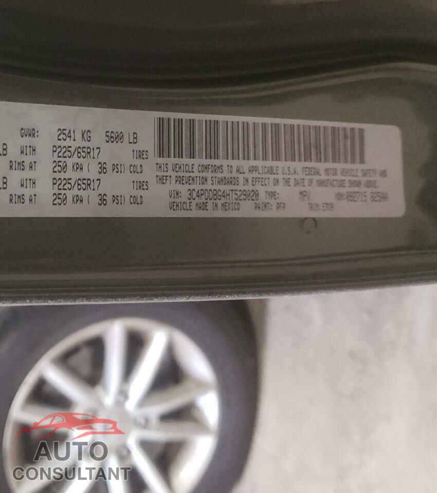 DODGE JOURNEY 2017 - 3C4PDDBG4HT529020