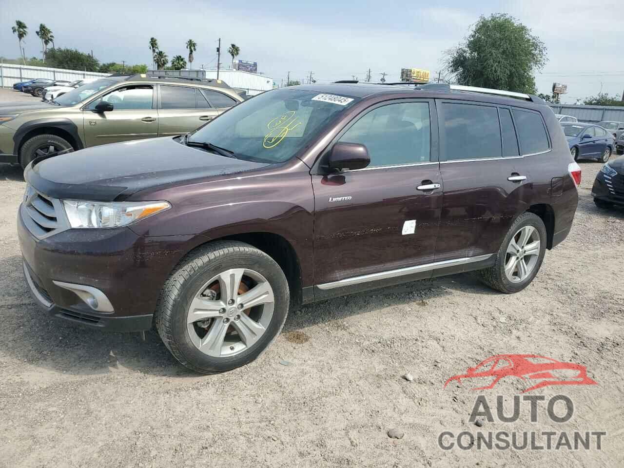 TOYOTA HIGHLANDER 2012 - 5TDDK3EH9CS142991