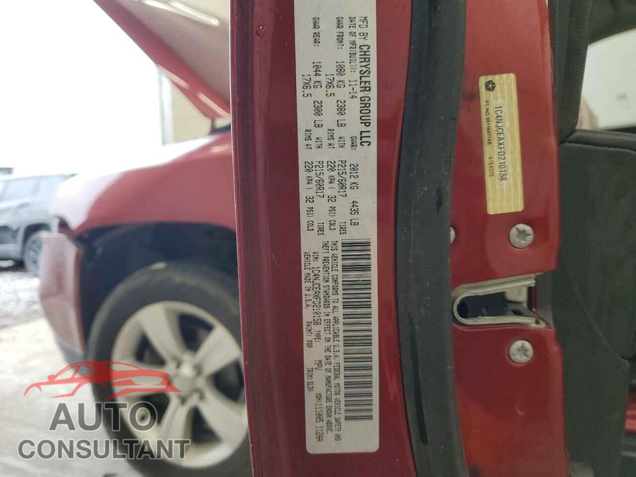 JEEP COMPASS 2015 - 1C4NJCEAXFD210158
