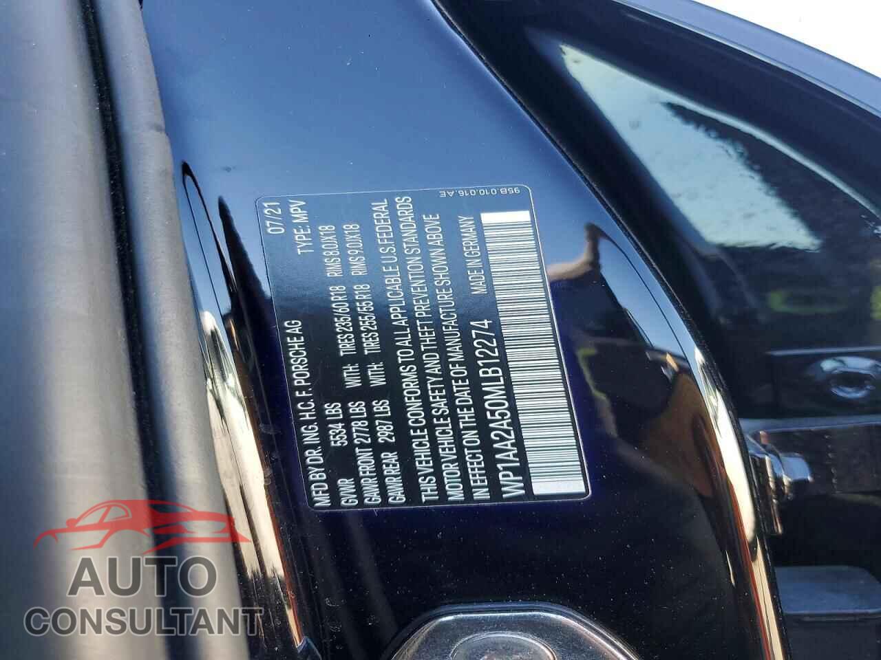 PORSCHE MACAN 2021 - WP1AA2A50MLB12274