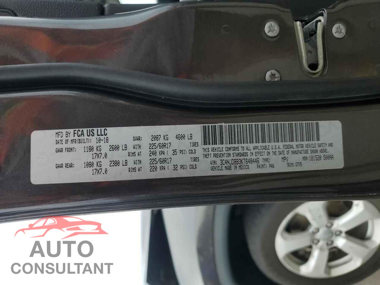 JEEP COMPASS 2019 - 3C4NJDBB3KT648446