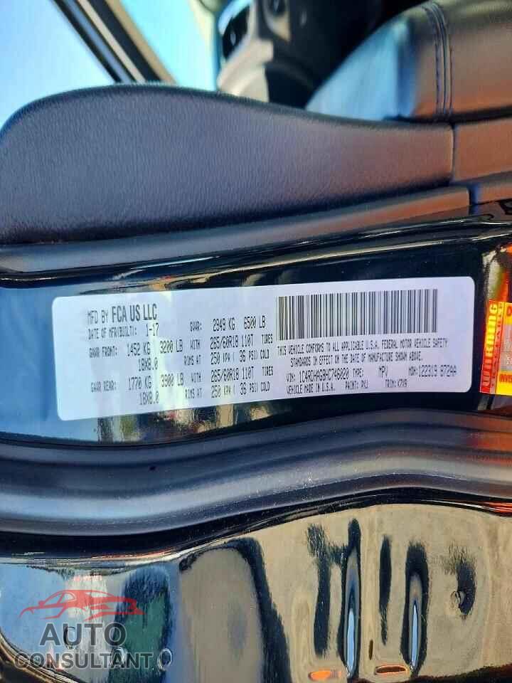 DODGE DURANGO 2017 - 1C4RDHAG8HC746020