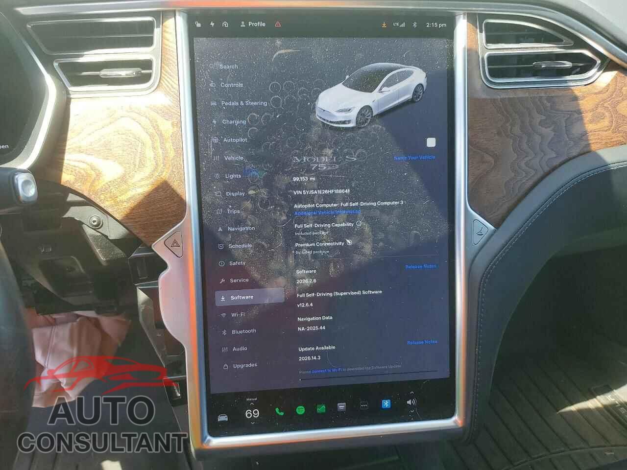 TESLA MODEL S 2017 - 5YJSA1E26HF188641