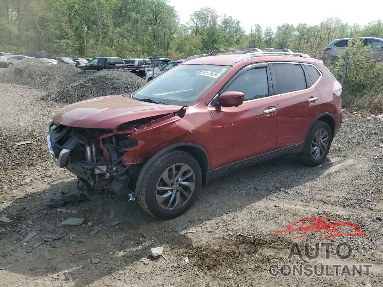 NISSAN ROGUE 2016 - KNMAT2MV4GP731772