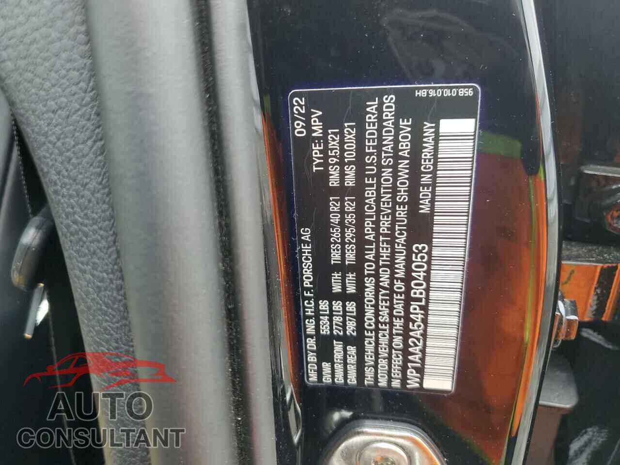 PORSCHE MACAN BASE 2023 - WP1AA2A54PLB04053