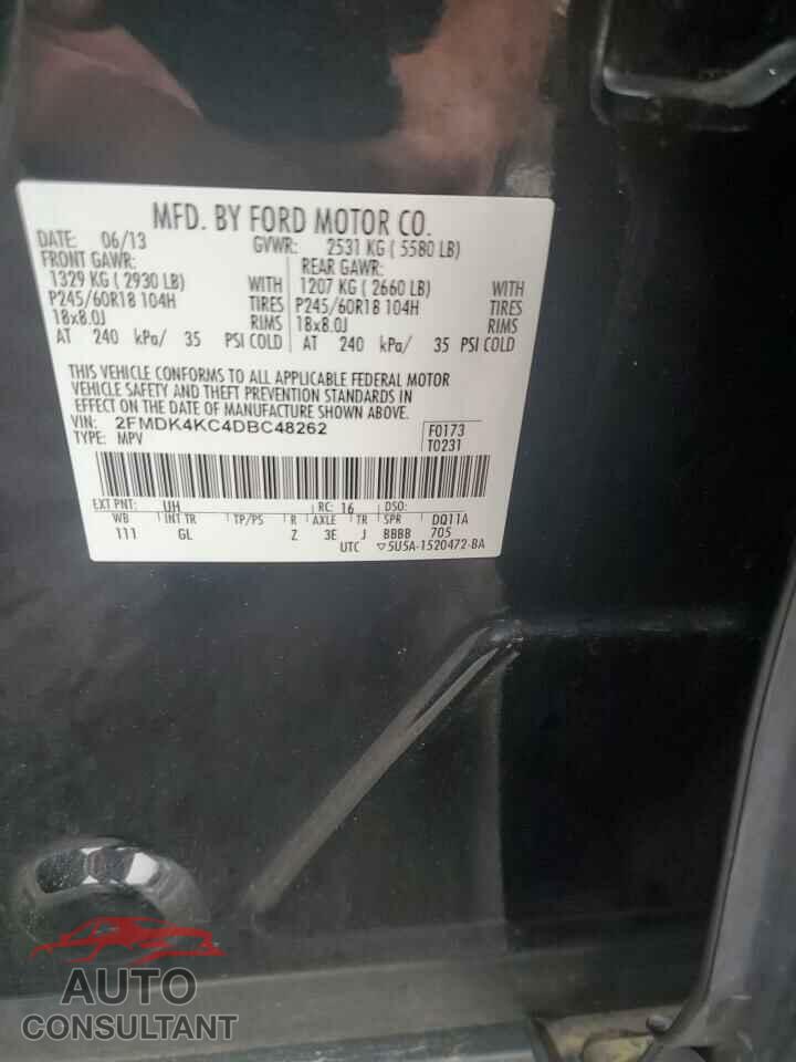 FORD EDGE 2013 - 2FMDK4KC4DBC48262