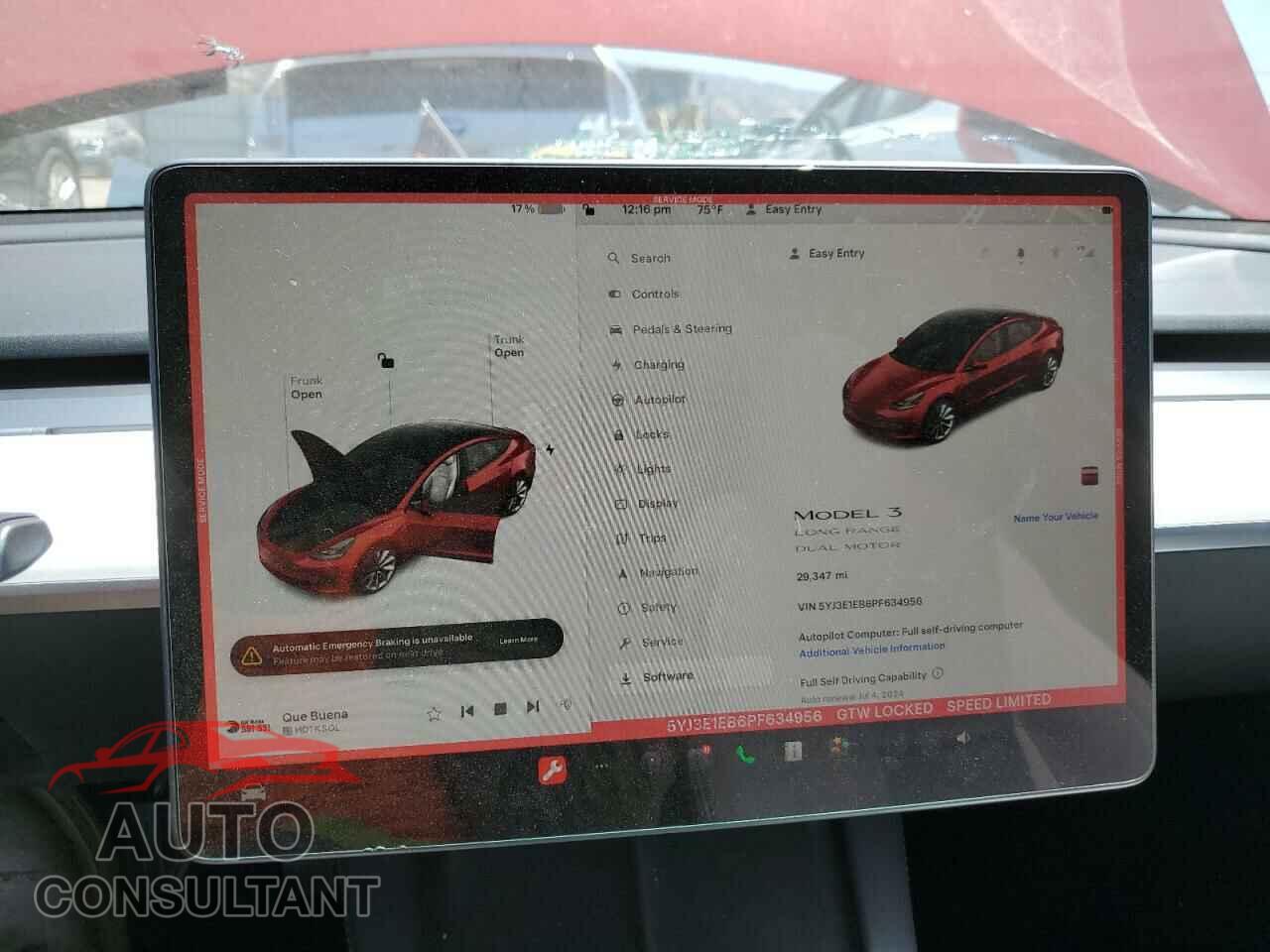 TESLA MODEL 3 2023 - 5YJ3E1EB6PF634956