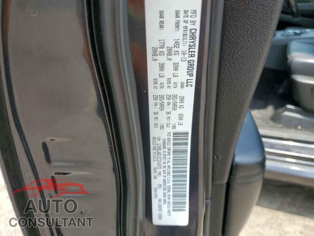DODGE DURANGO 2014 - 1C4RDJAG1EC314372