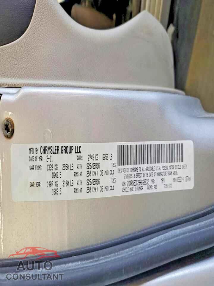 DODGE CARAVAN 2011 - 2D4RN5DG2BR660632