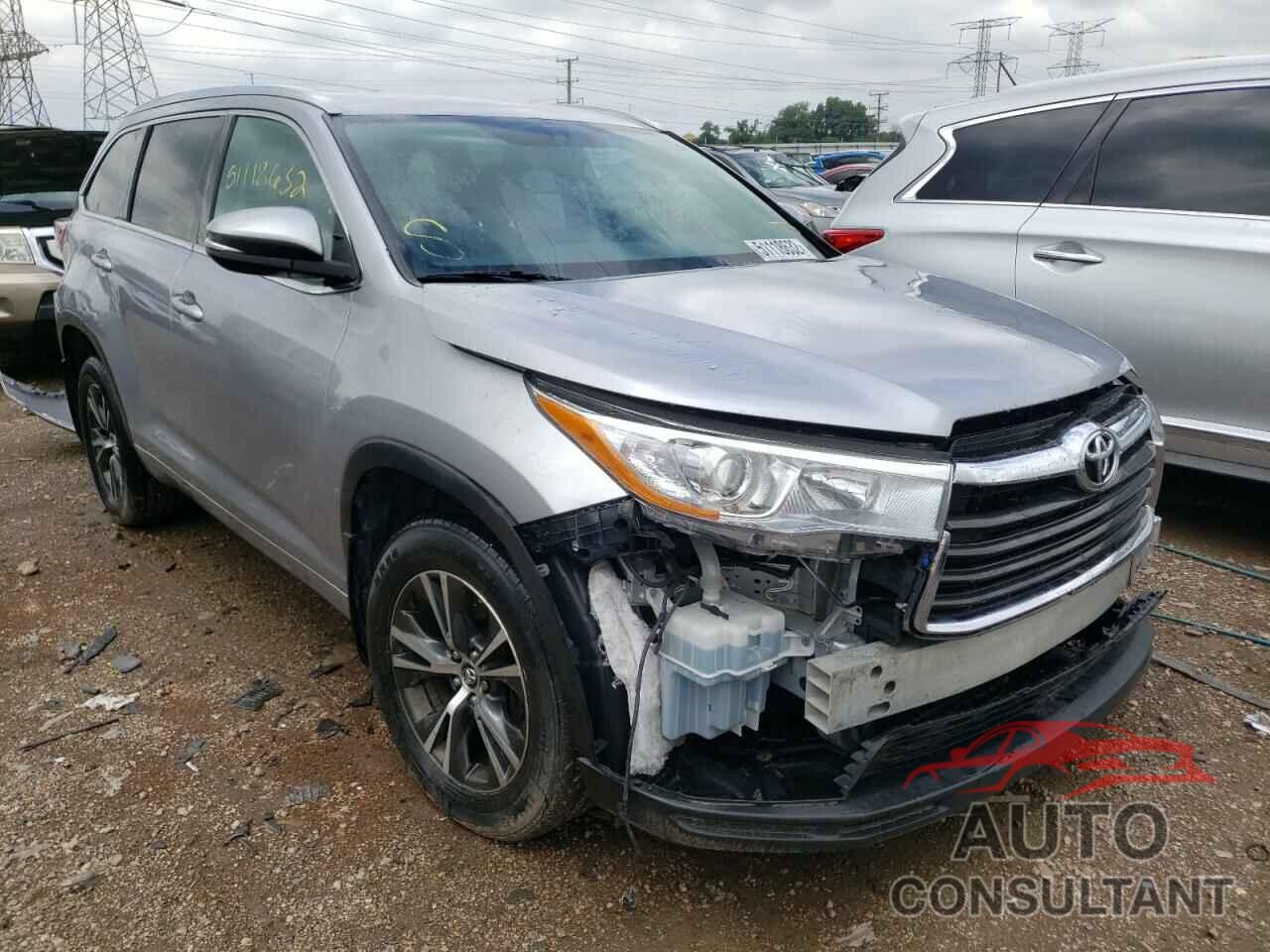 TOYOTA HIGHLANDER 2016 - 5TDJKRFH0GS503809