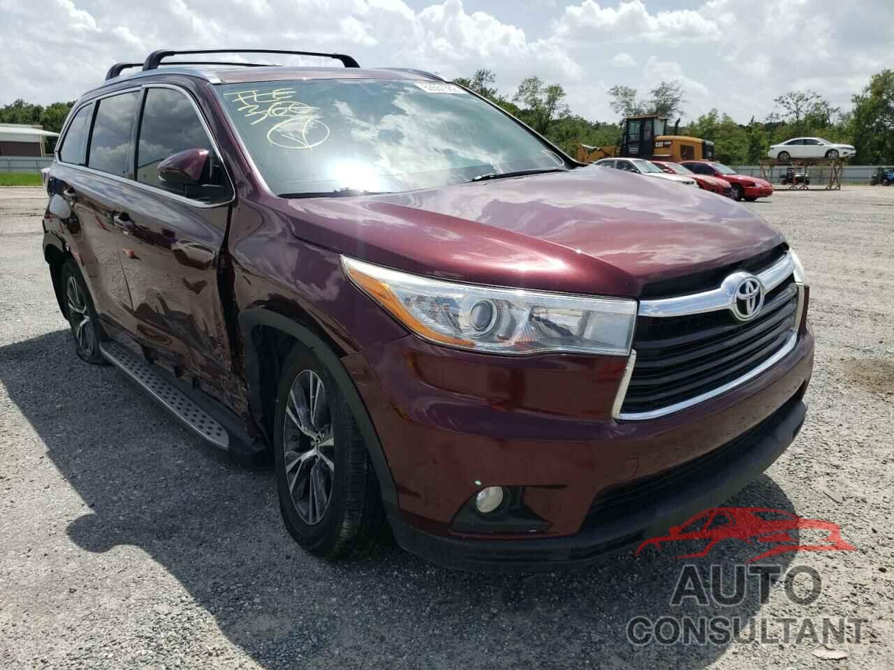 TOYOTA HIGHLANDER 2016 - 5TDKKRFH4GS164962