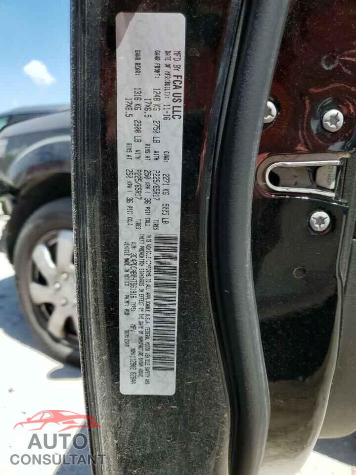 DODGE JOURNEY 2017 - 3C4PDCAB0HT561916