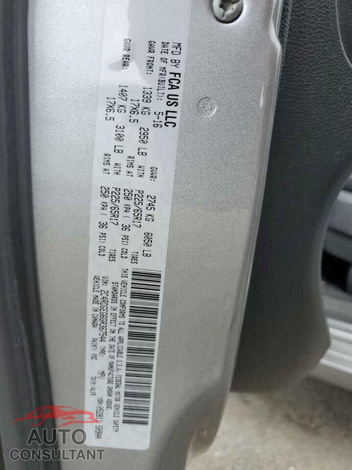 DODGE CARAVAN 2016 - 2C4RDGEG6GR367544