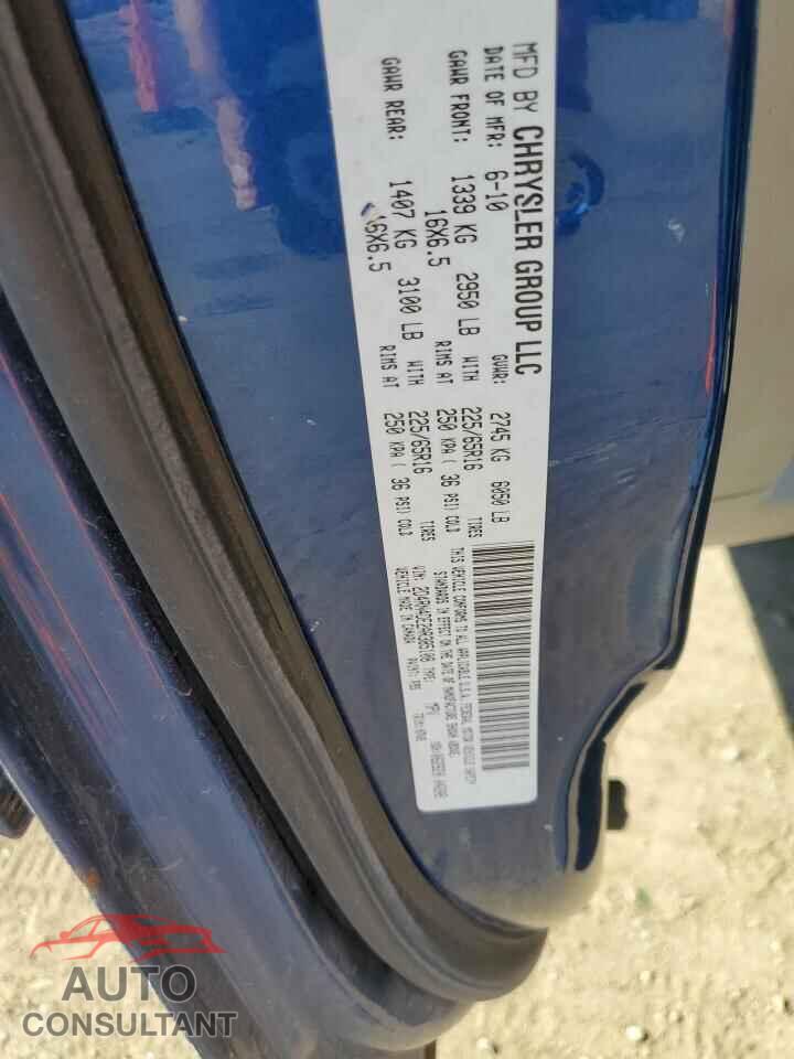 DODGE CARAVAN 2010 - 2D4RN4DE2AR385108