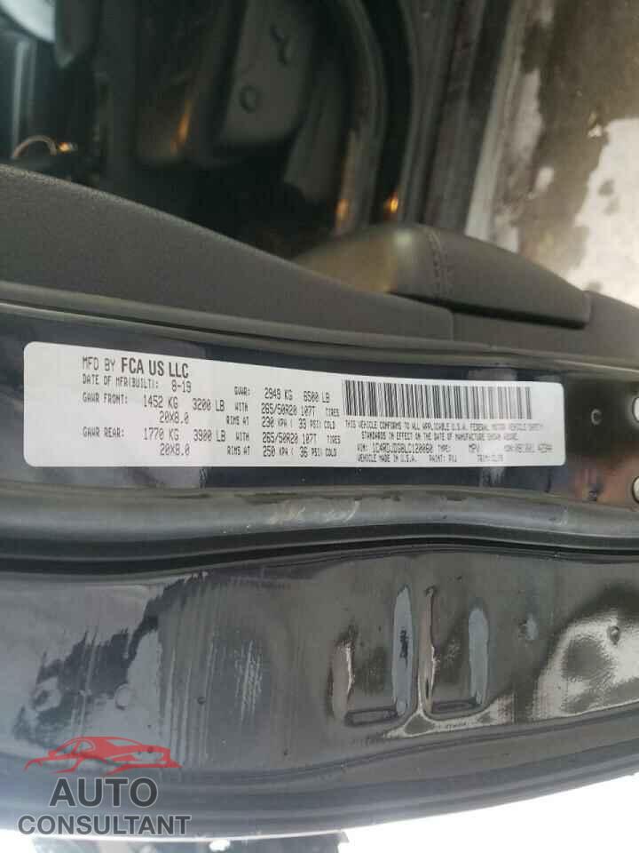 DODGE DURANGO 2020 - 1C4RDJDG8LC120060