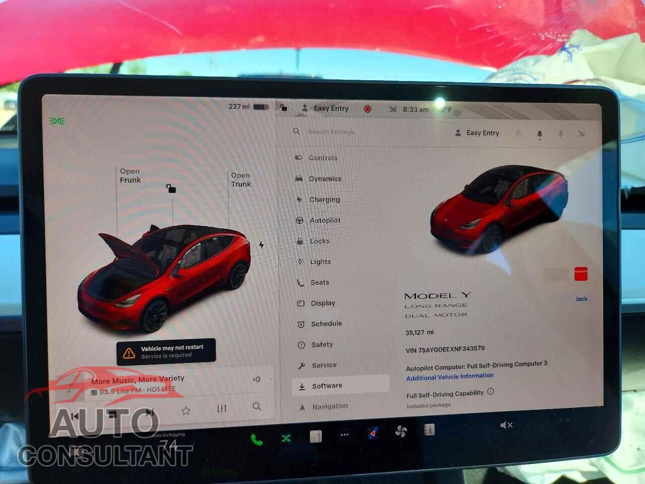 TESLA MODEL Y 2022 - 7SAYGDEEXNF343579