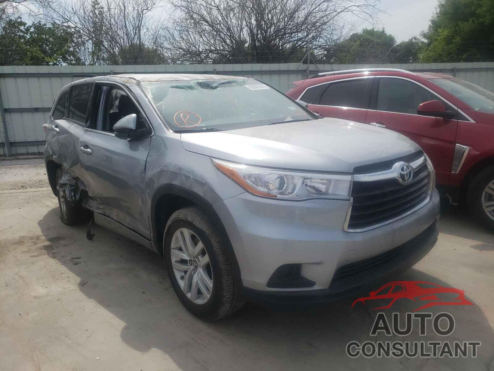 TOYOTA HIGHLANDER 2016 - 5TDZARFH7GS022980