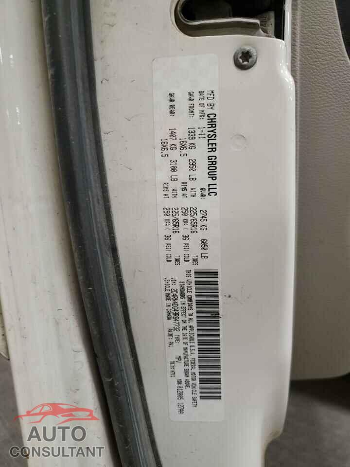 DODGE CARAVAN 2011 - 2D4RN4DG4BR647732
