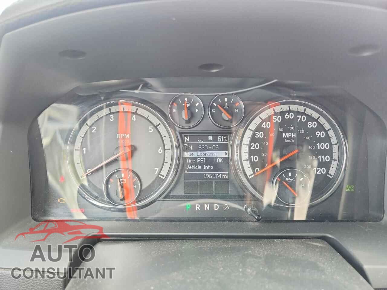 DODGE RAM 1500 2012 - 1C6RD7JT7CS204582
