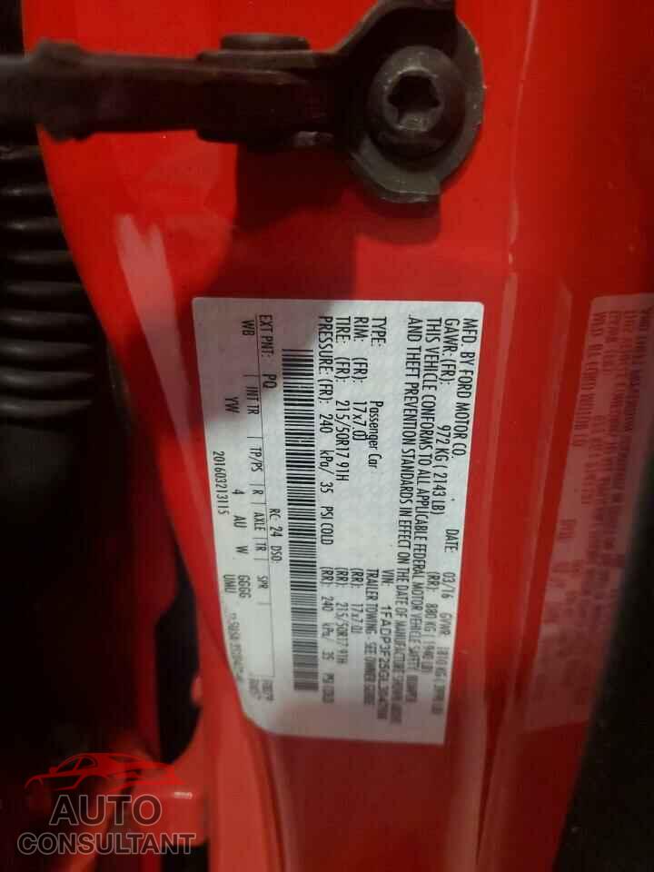 FORD FOCUS 2016 - 1FADP3F25GL304768