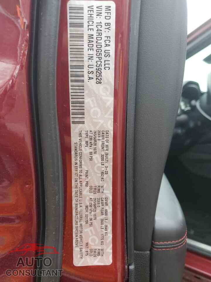 DODGE DURANGO 2023 - 1C4RDJDG5PC592528