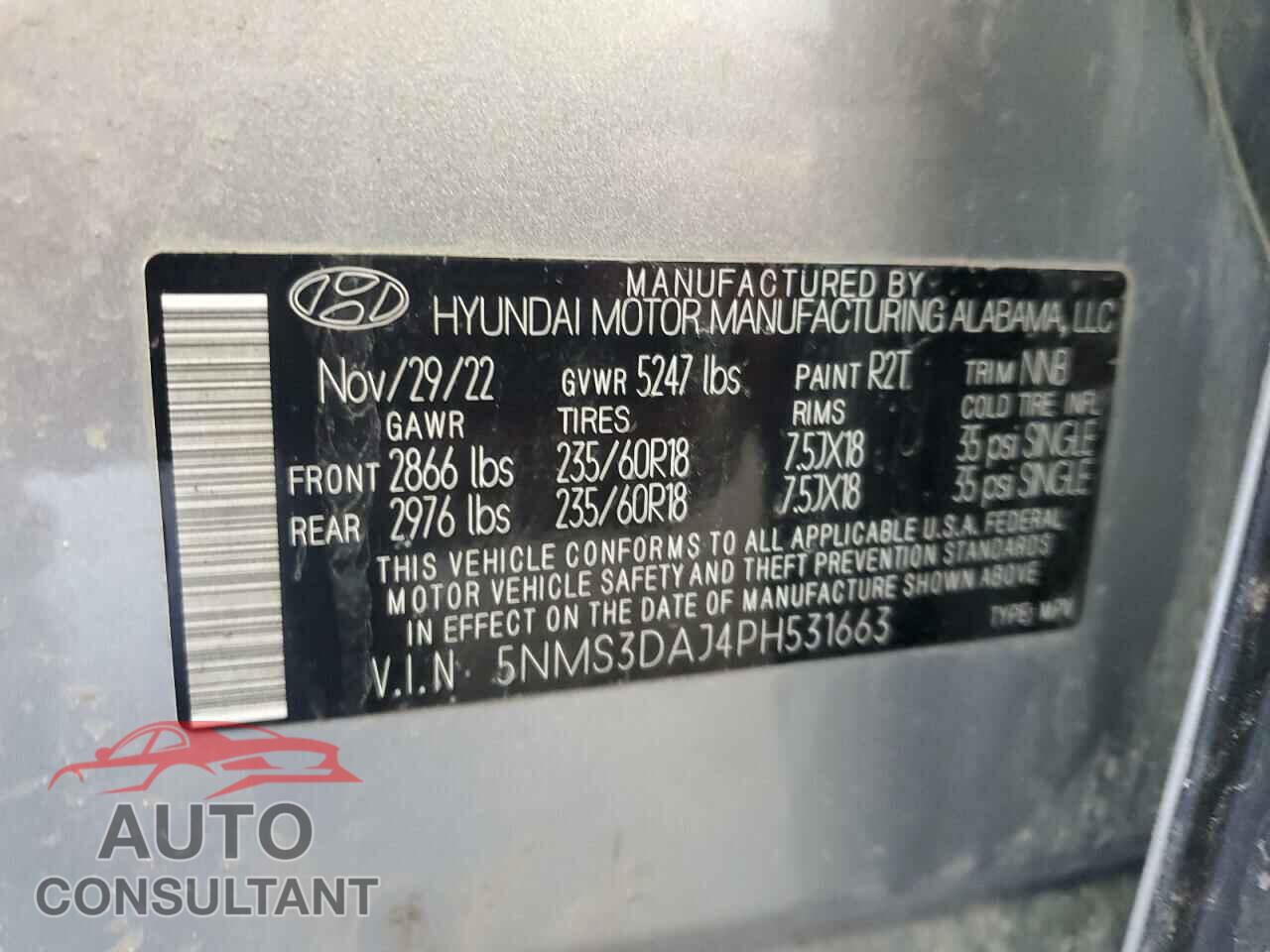 HYUNDAI SANTA FE 2023 - 5NMS3DAJ4PH531663
