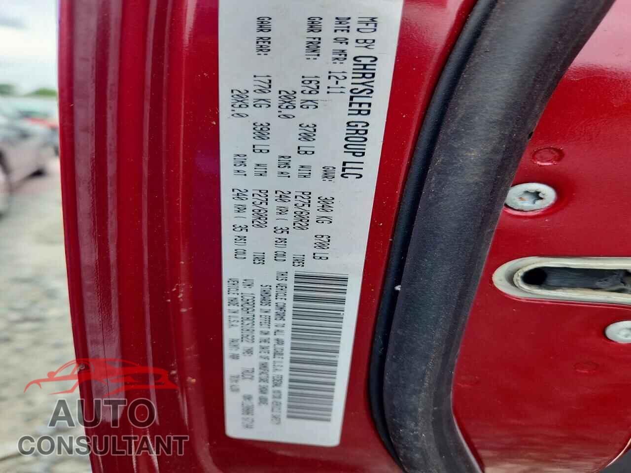 DODGE RAM 1500 2012 - 1C6RD6HT8CS181622