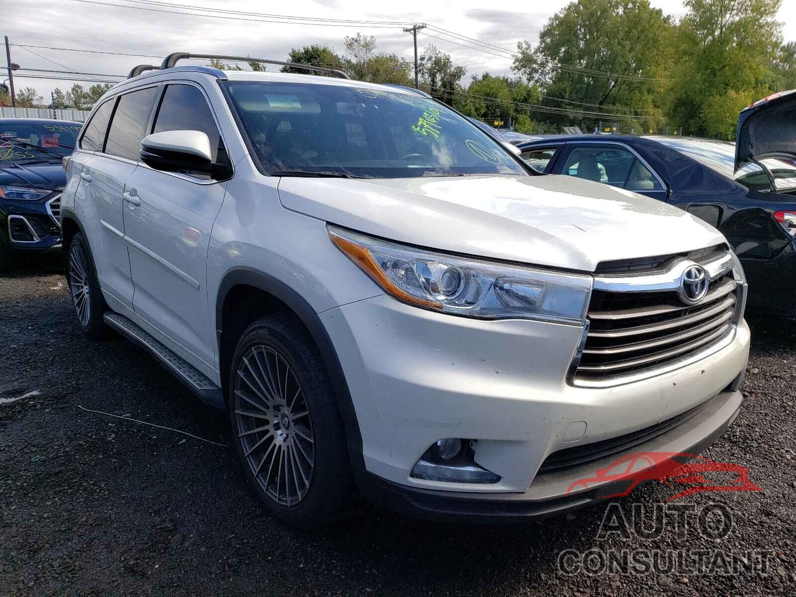 TOYOTA HIGHLANDER 2016 - 5TDDKRFH8GS231460