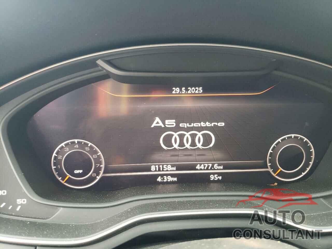 AUDI A5 2019 - WAUFNCF55KA040858