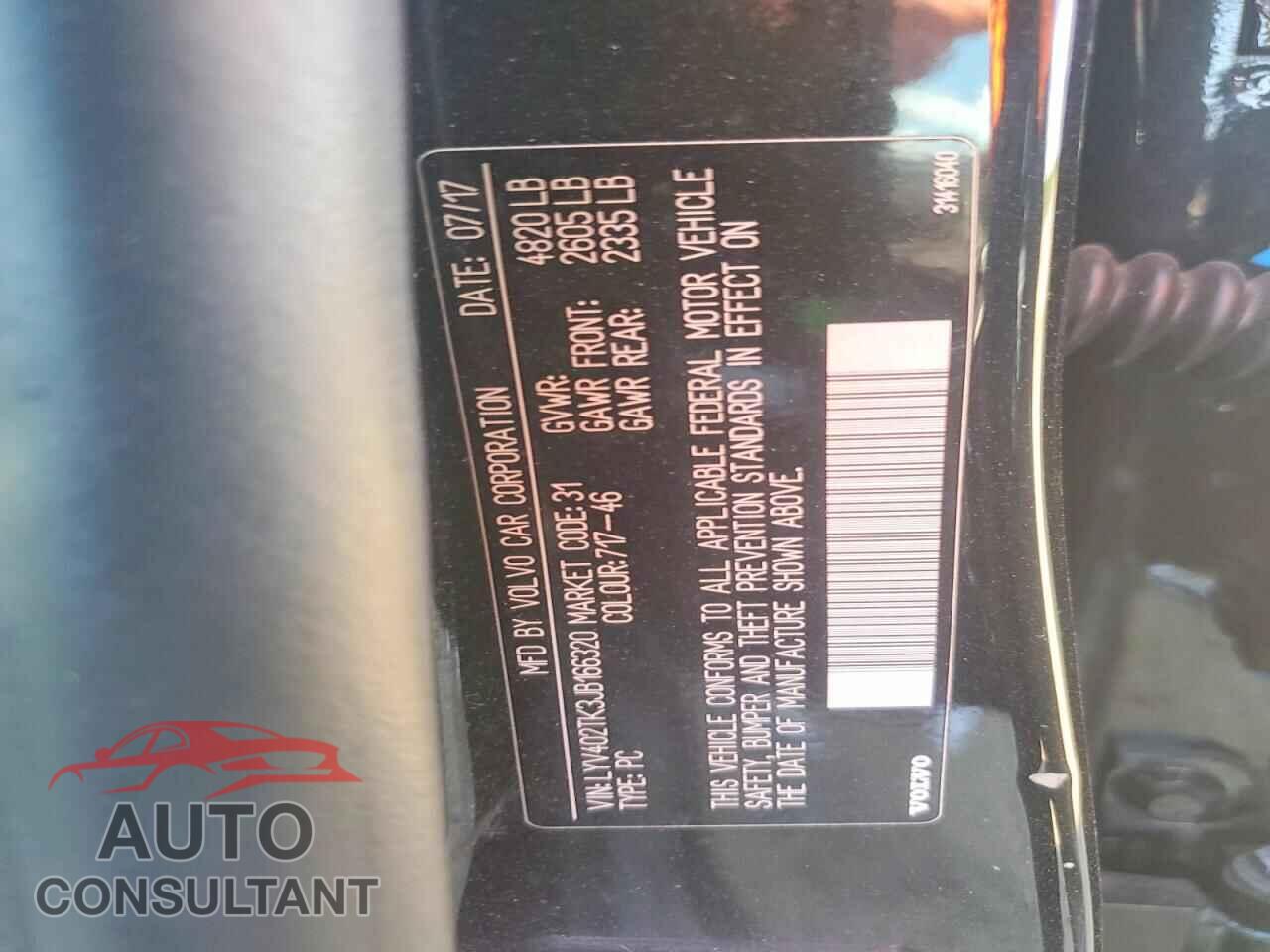 VOLVO S60 2018 - LYV402TK3JB166320