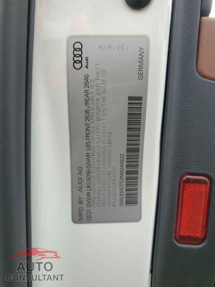 AUDI A5 2021 - WAUDACF52MA044632