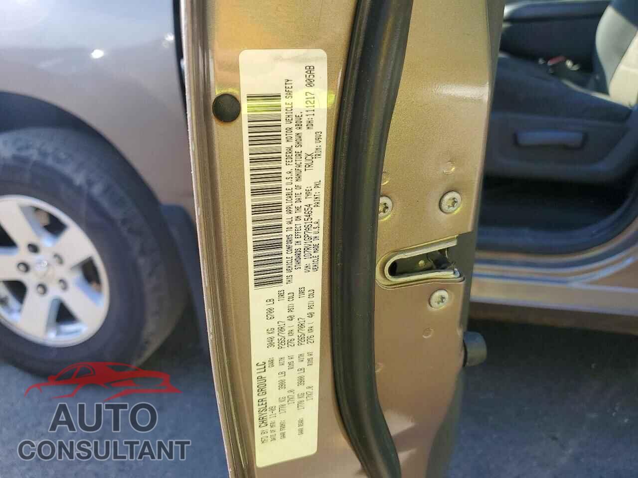 DODGE RAM 1500 2010 - 1D7RV1GP7AS154654