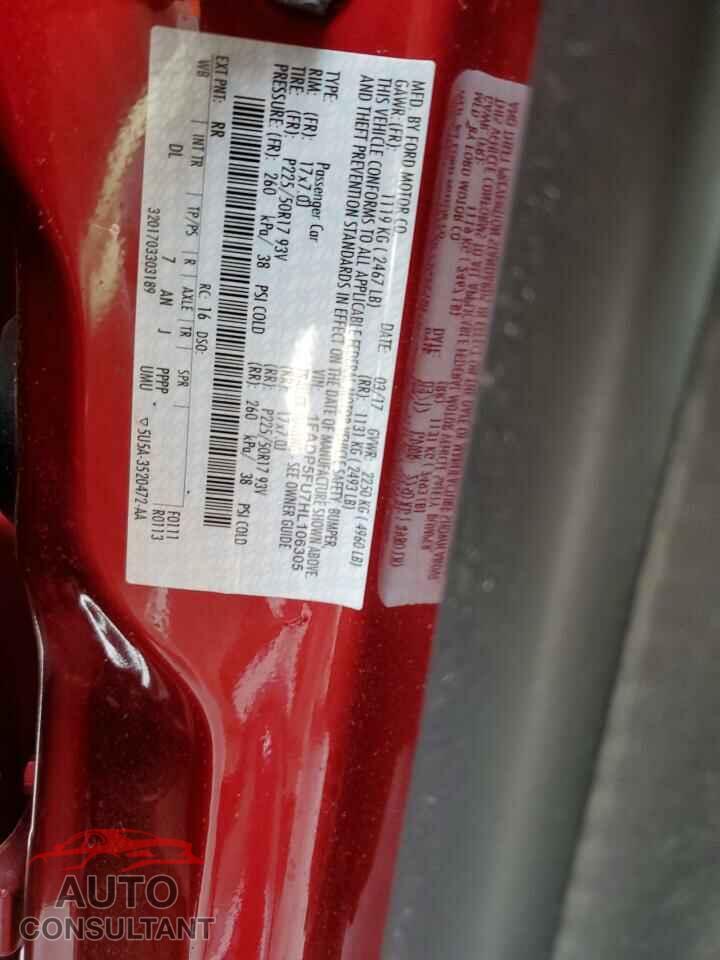 FORD CMAX 2017 - 1FADP5FU7HL106305