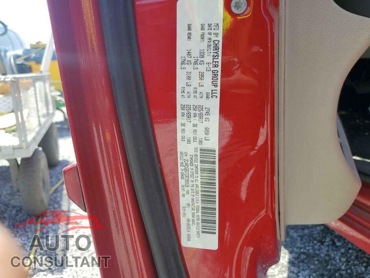 DODGE CARAVAN 2013 - 2C4RDGBG7DR795039