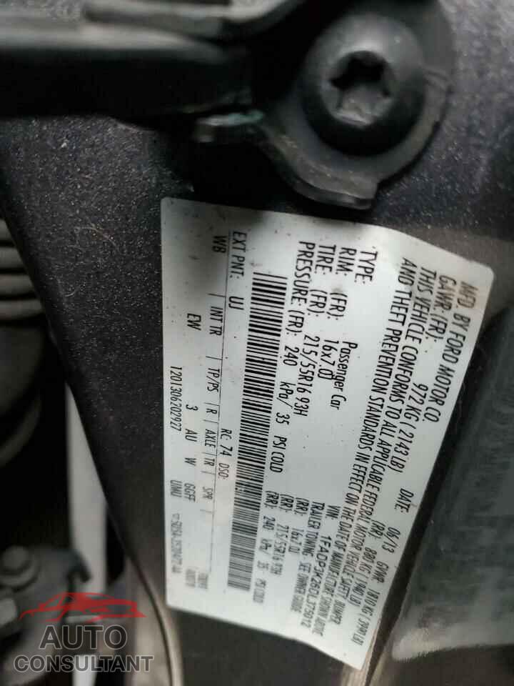 FORD FOCUS 2013 - 1FADP3K26DL375012