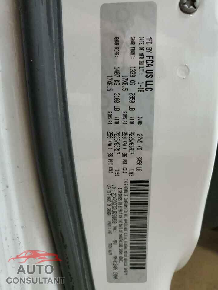DODGE CARAVAN 2018 - 2C4RDGEG2JR201030