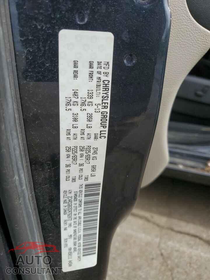 DODGE CARAVAN 2013 - 2C4RDGBG5DR762072