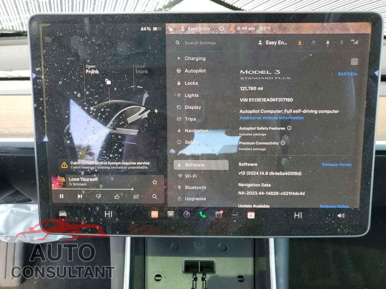 TESLA MODEL 3 2019 - 5YJ3E1EA0KF317190