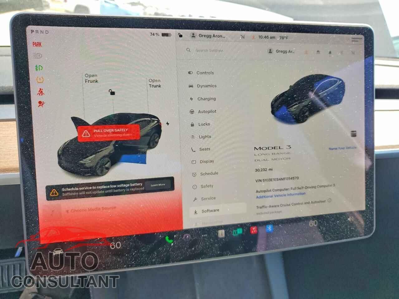 TESLA MODEL 3 2021 - 5YJ3E1EB4MF054570