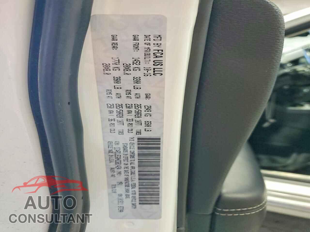 DODGE DURANGO 2017 - 1C4RDJEG0HC681424