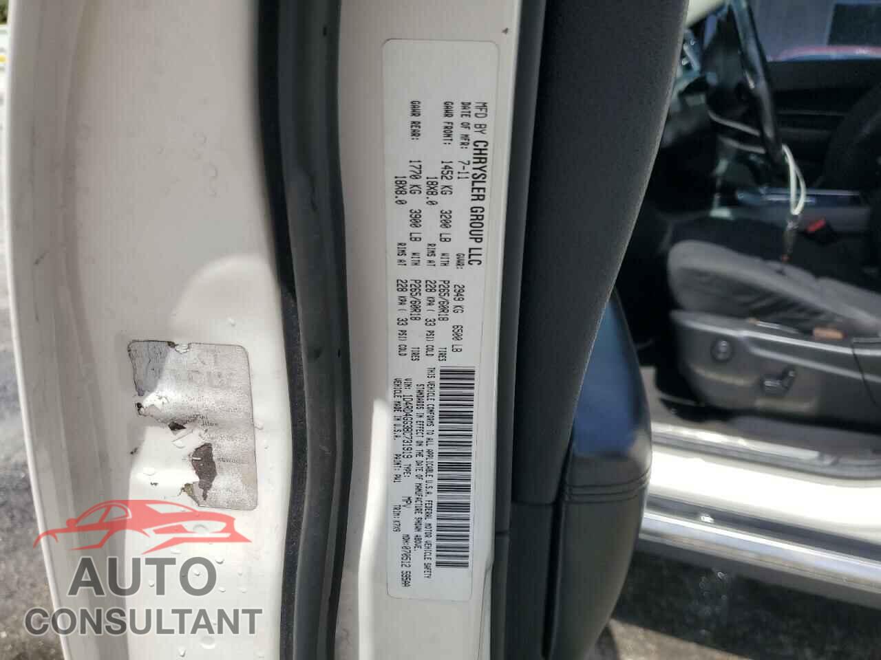 DODGE DURANGO 2011 - 1D4RD4GG3BC731919
