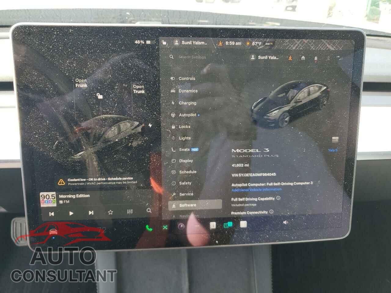 TESLA MODEL 3 2021 - 5YJ3E1EA0MF964045