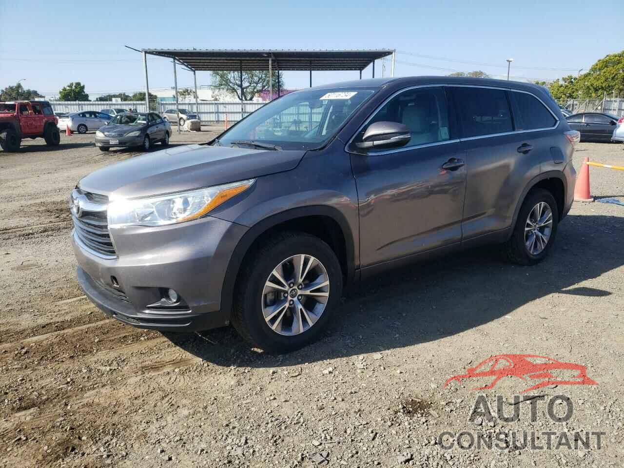 TOYOTA HIGHLANDER 2016 - 5TDZKRFH0GS148353