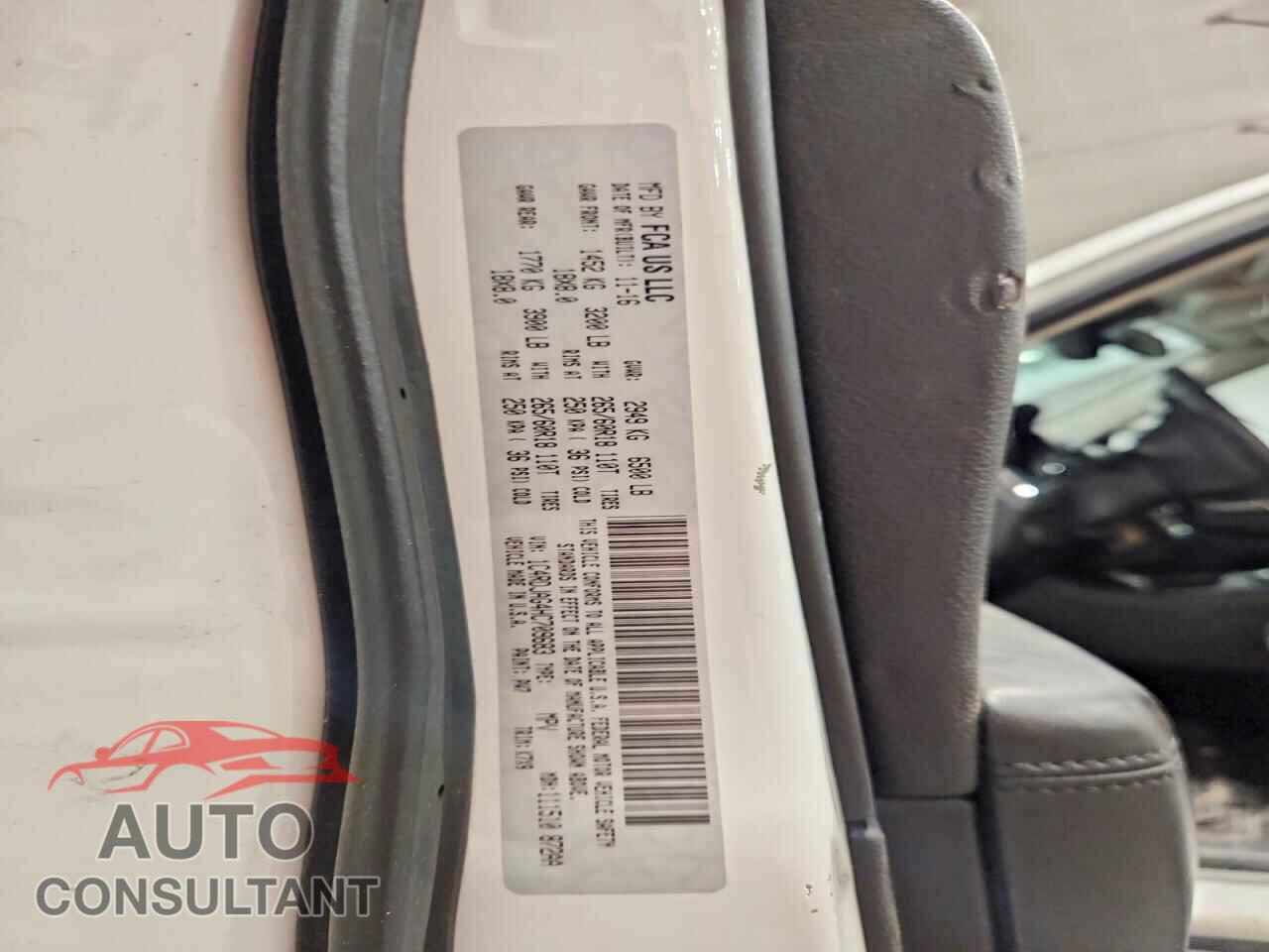 DODGE DURANGO 2017 - 1C4RDJAG4HC709683