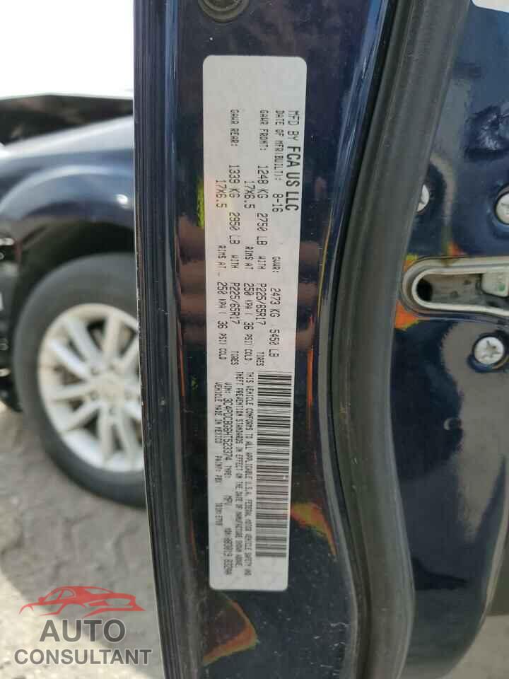 DODGE JOURNEY 2017 - 3C4PDCBG6HT523374