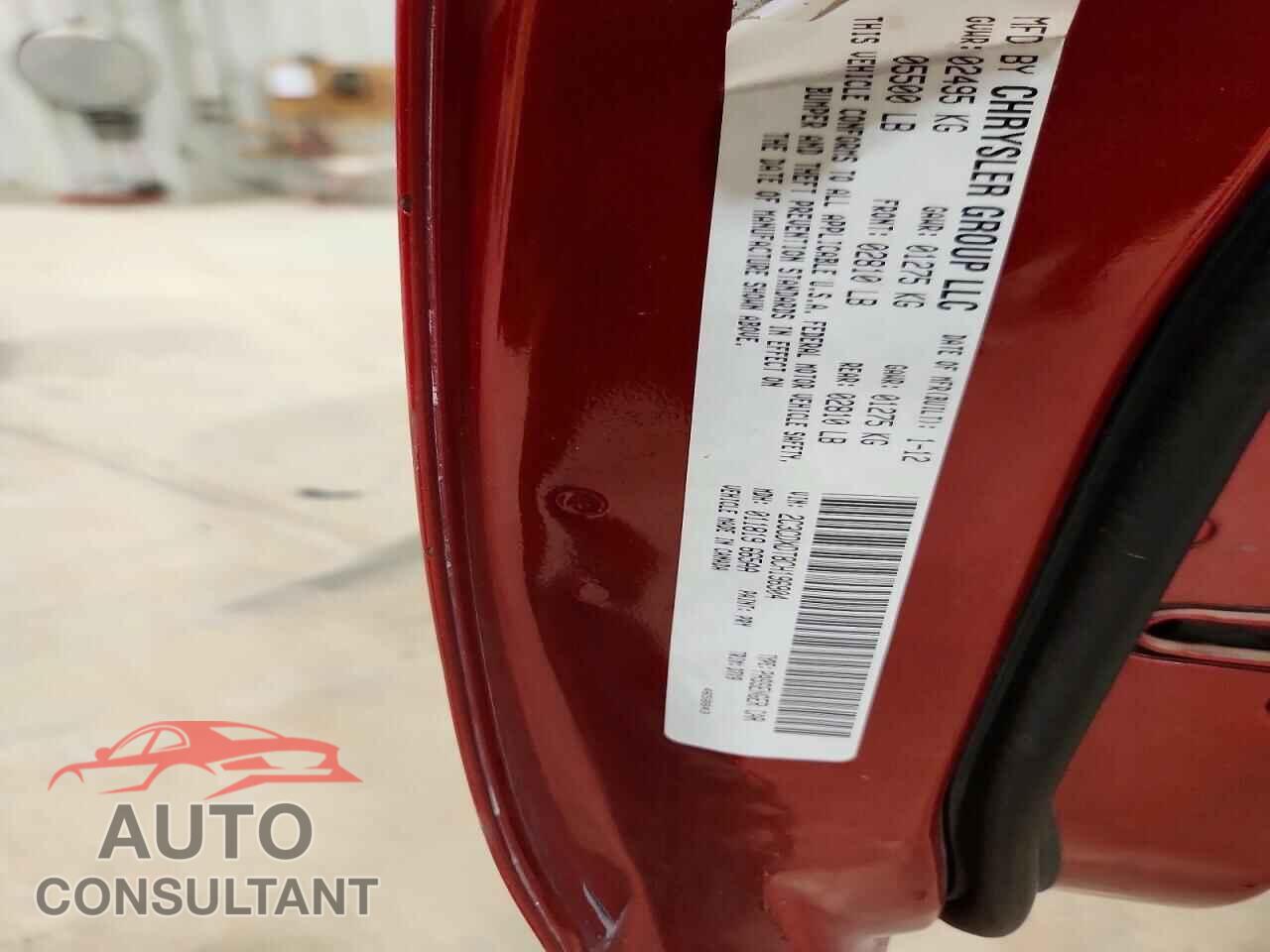 DODGE CHARGER 2012 - 2C3CDXDT8CH196904