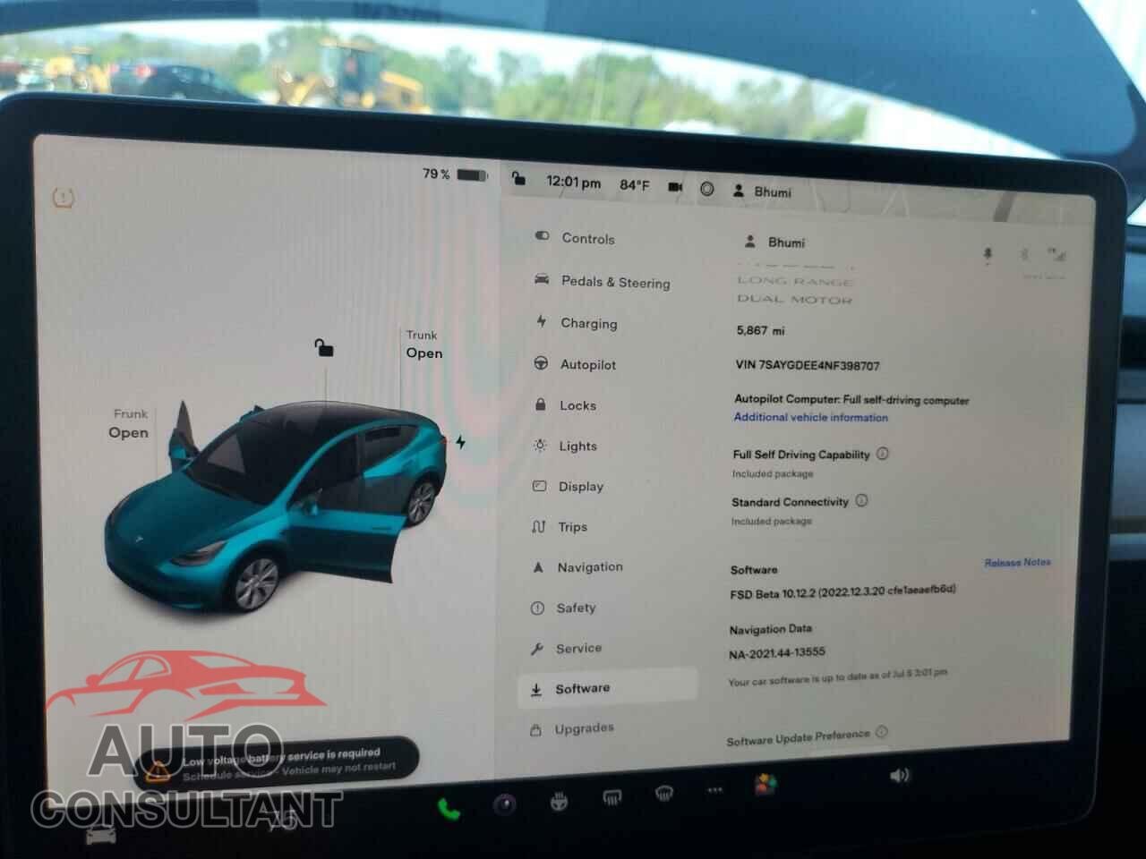 TESLA MODEL Y 2022 - 7SAYGDEE4NF398707
